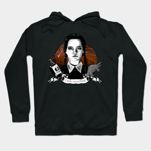 Wednesday Addams Hoodie by Otracreativa